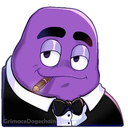 🚬 Стикер «Grimace DogeChain» для Telegram