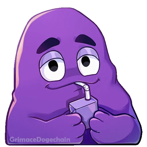🧃 Стикер «Grimace DogeChain» для Telegram
