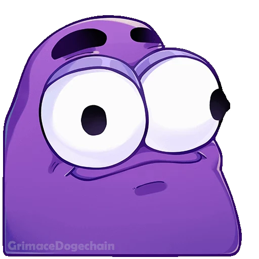 😳 Стикер «Grimace DogeChain» для Telegram
