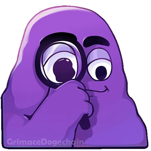 🔍 Стикер «Grimace DogeChain» для Telegram