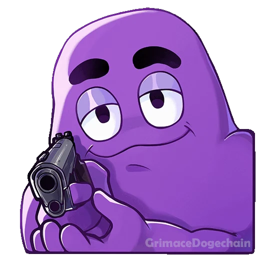🔫 Стикер «Grimace DogeChain» для Telegram