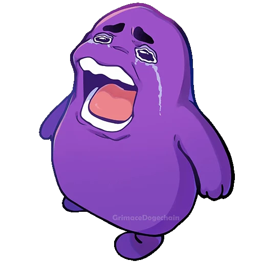 😭 Стикер «Grimace DogeChain» для Telegram