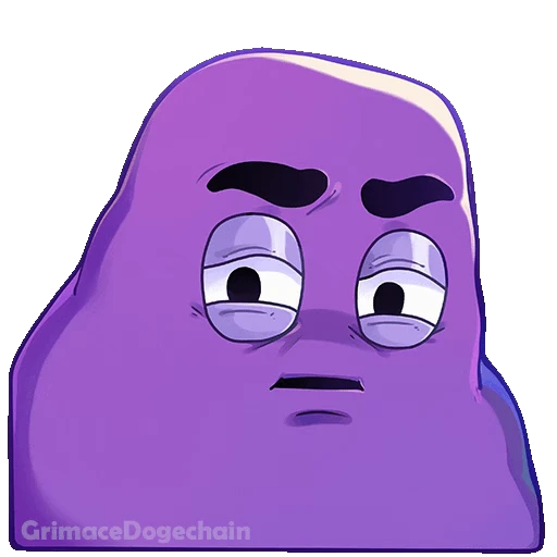 🤨 Стикер «Grimace DogeChain» для Telegram