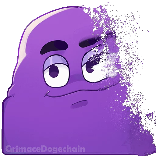 🫠 Стикер «Grimace DogeChain» для Telegram