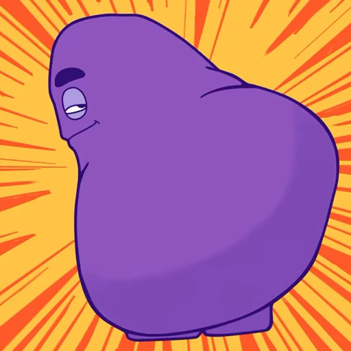 🤩 Стикер «Grimace DogeChain» для Telegram