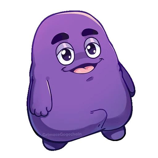 😍 Стикер «Grimace DogeChain» для Telegram