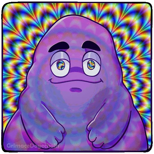🌀 Стикер «Grimace DogeChain» для Telegram