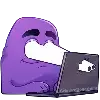 👀 Эмодзи «grimace dogechain» для Telegram