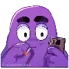 😨 Эмодзи «grimace dogechain» для Telegram