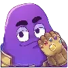 👊 Эмодзи «grimace dogechain» для Telegram