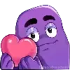 ❤️ Эмодзи «grimace dogechain» для Telegram