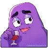 🍷 Эмодзи «grimace dogechain» для Telegram