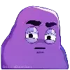 🤨 Эмодзи «grimace dogechain» для Telegram