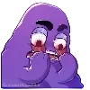 👿 Эмодзи «grimace dogechain» для Telegram