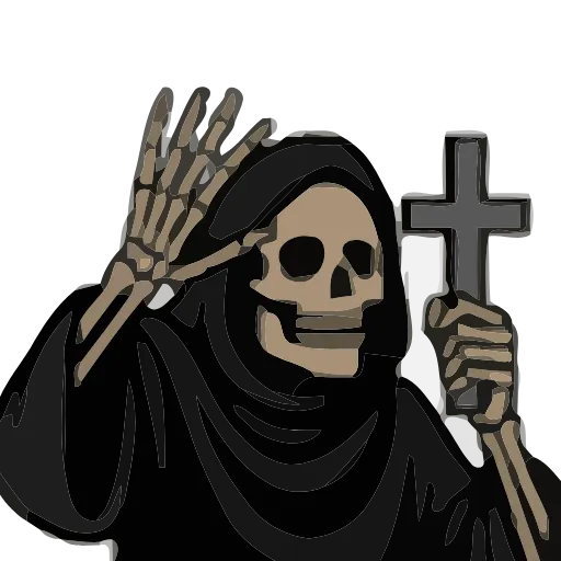 💀 Эмодзи «Grim Life» для Telegram