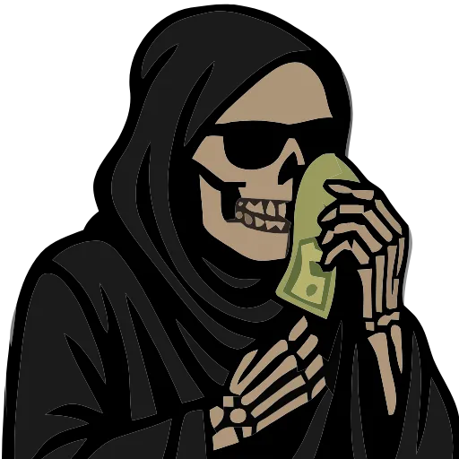 💀 Эмодзи «Grim Life» для Telegram