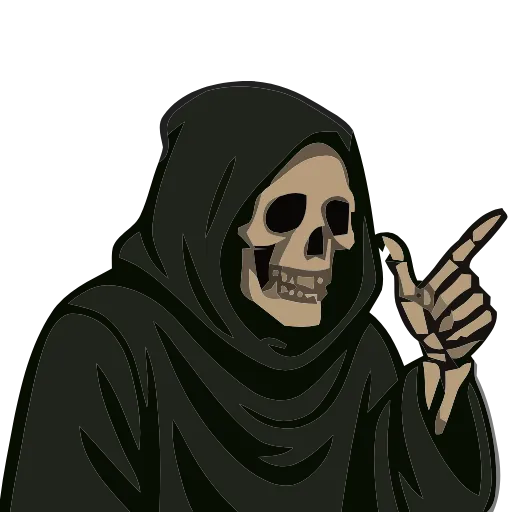 💀 Эмодзи «Grim Life» для Telegram