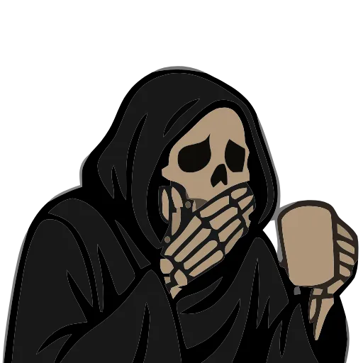 💀 Эмодзи «Grim Life» для Telegram
