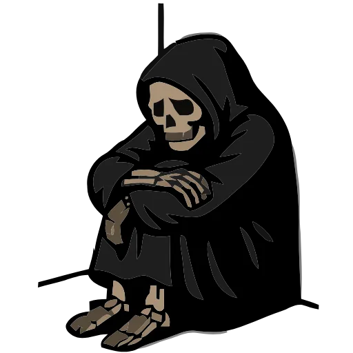 💀 Эмодзи «Grim Life» для Telegram