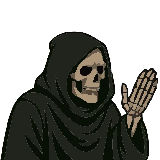 💀 Эмодзи «Grim Life» для Telegram