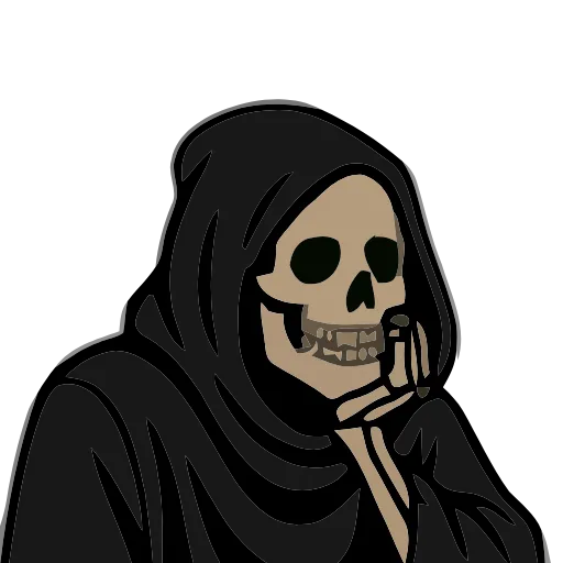 💀 Эмодзи «Grim Life» для Telegram