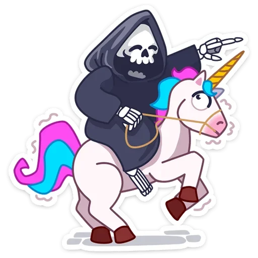 🦄 Стикер «Смерть с косой» для Telegram