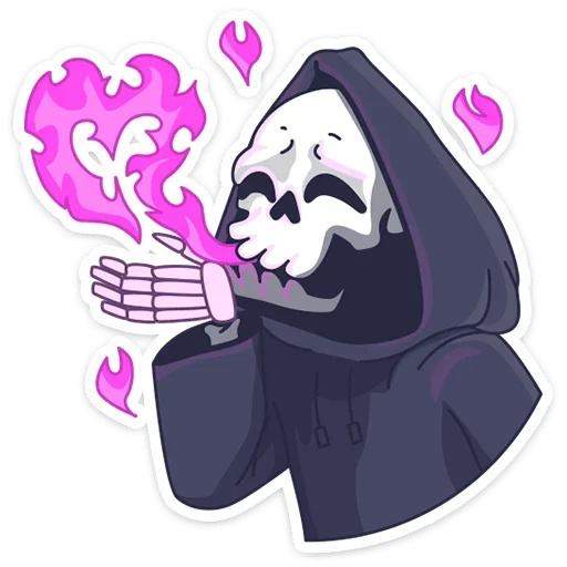 ❤️ Стикер «Смерть с косой» для Telegram