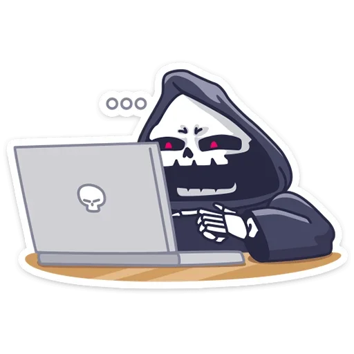 🤔 Стикер «Смерть с косой» для Telegram