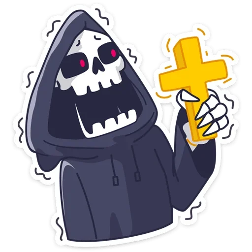 ✝️ Стикер «Смерть с косой» для Telegram