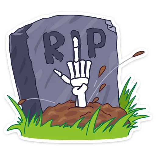 🖕 Стикер «Смерть с косой» для Telegram