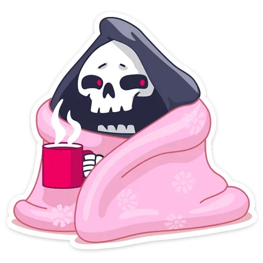 ☕️ Стикер «Смерть с косой» для Telegram