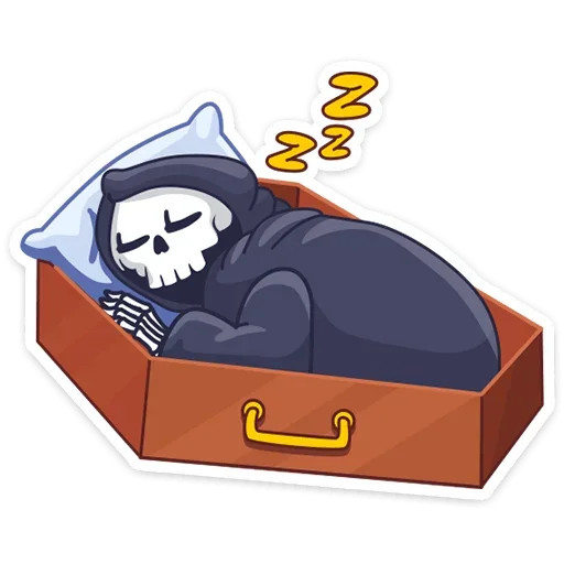 😴 Стикер «Смерть с косой» для Telegram