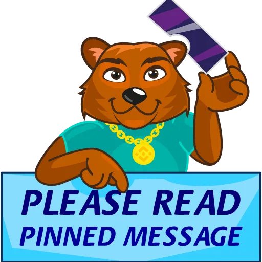 ☝️ Стикер «Grizzly Rocket» для Telegram