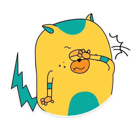 🤦‍♂️ Стикер «ThunderCat» для Telegram