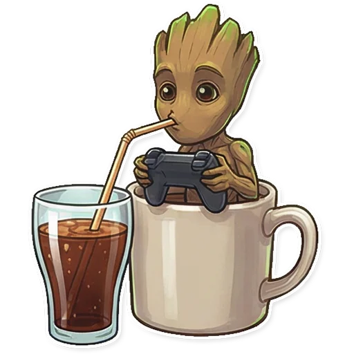 🕹 Стикер «Groot» для Telegram