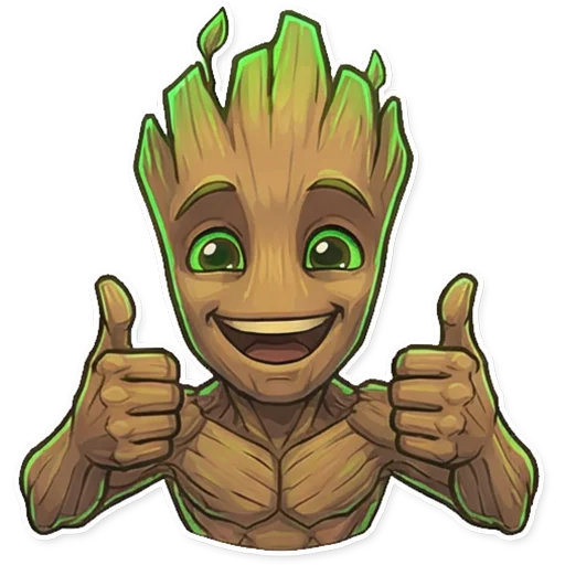 Стикерпак Groot для Telegram