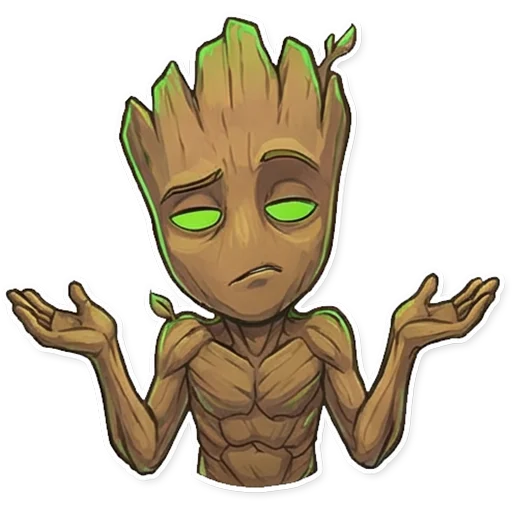 🤷‍♂️ Стикер «Groot» для Telegram