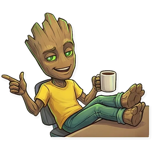 👈 Стикер «Groot» для Telegram