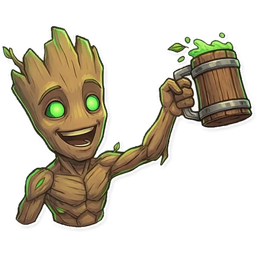 🍻 Стикер «Groot» для Telegram