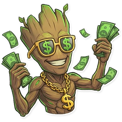 💲 Стикер «Groot» для Telegram