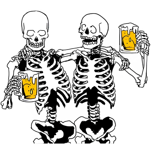 🍻 Стикер «Груда костей ч.1» для Telegram