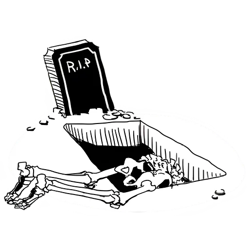 😴 Стикер «Груда костей ч.1» для Telegram