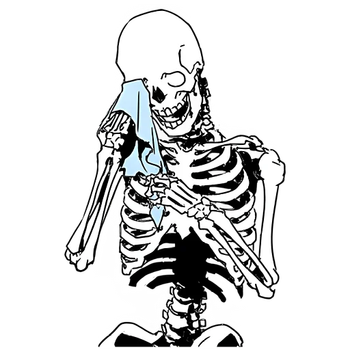 😥 Стикер «Груда костей ч.1» для Telegram