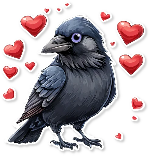 ♥️ Стикер «Кижские граглз» для Telegram