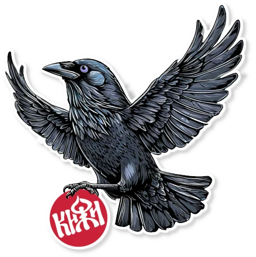 🦚 Стикер «Кижские граглз» для Telegram