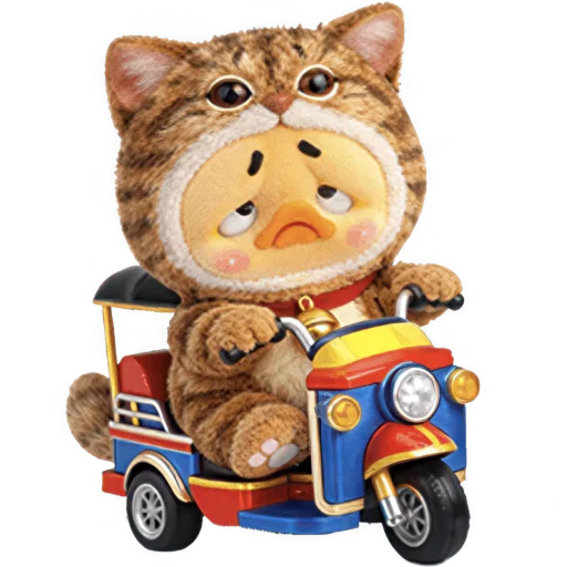 🛵 Стикер «Утенок котенок» для Telegram
