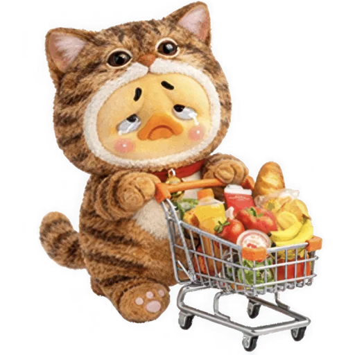 🛒 Стикер «Утенок котенок» для Telegram