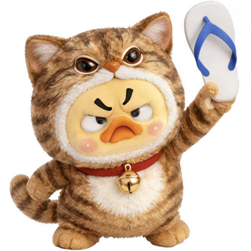 😡 Стикер «Утенок котенок» для Telegram