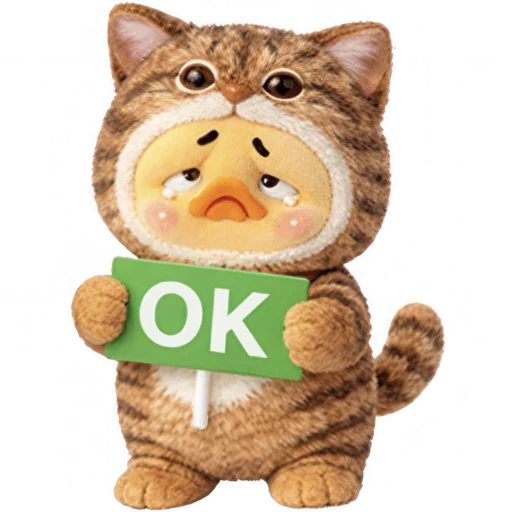 👌 Стикер «Утенок котенок» для Telegram