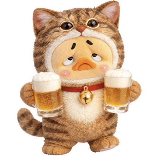 🍻 Стикер «Утенок котенок» для Telegram